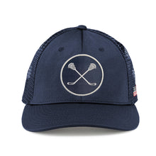 Load image into Gallery viewer, Stick Bros The Navy Snapback Hat

